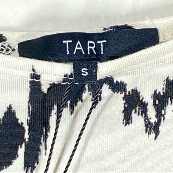 Tart Off The Shoulder Dress Cream Black Size Small - Picture 8 of 8